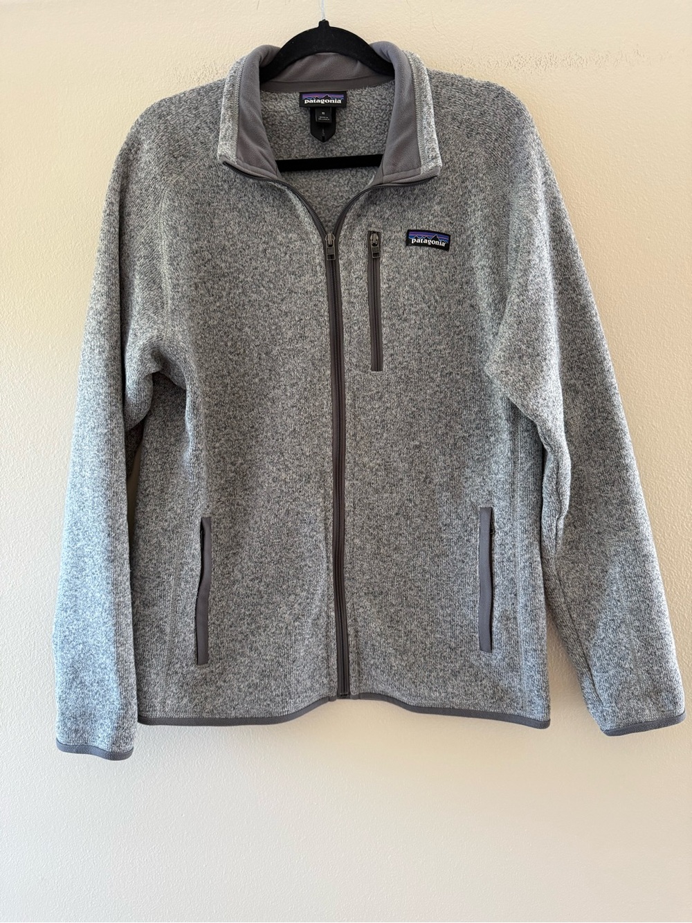Patagonia Men’s Better Sweater Gray Full‑Zip Lightweight Fleece Jacket